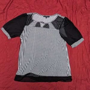 Extra Large Black And White Women's Top